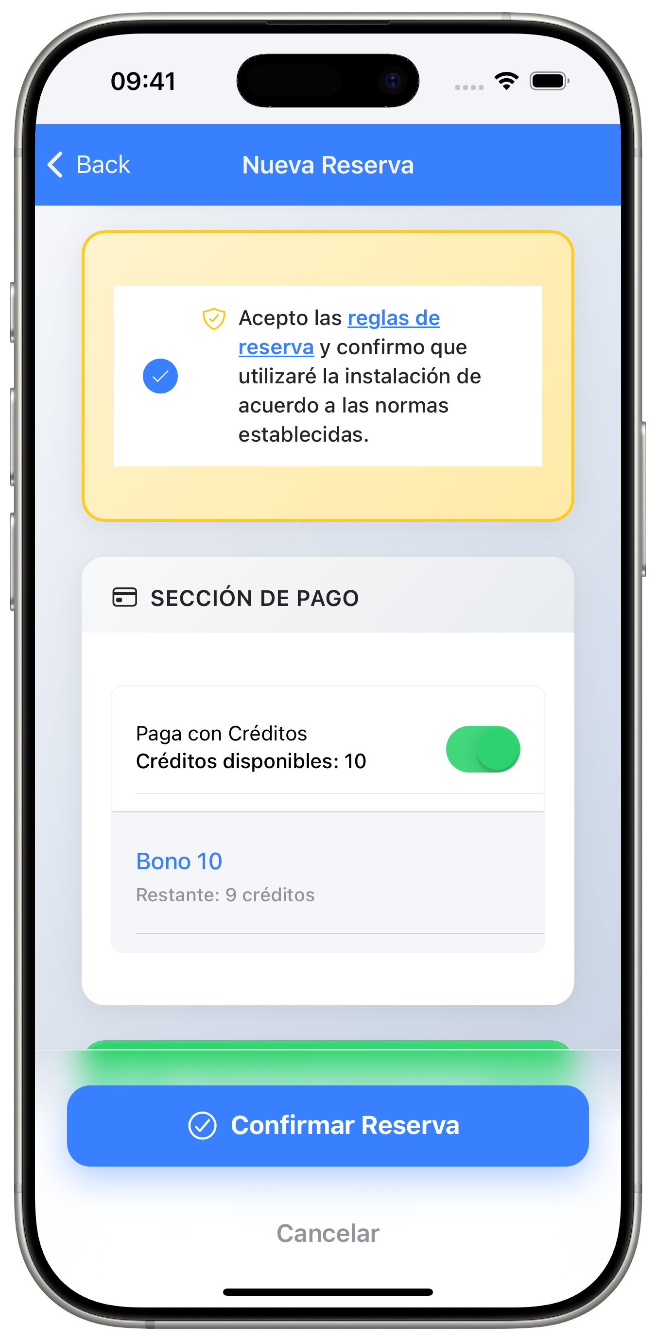 Usa tu bono o paga con tarjeta.