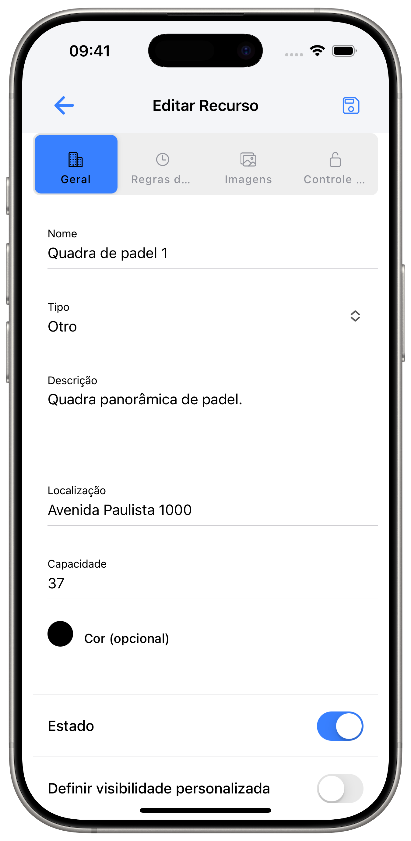 Gerencie os recursos.