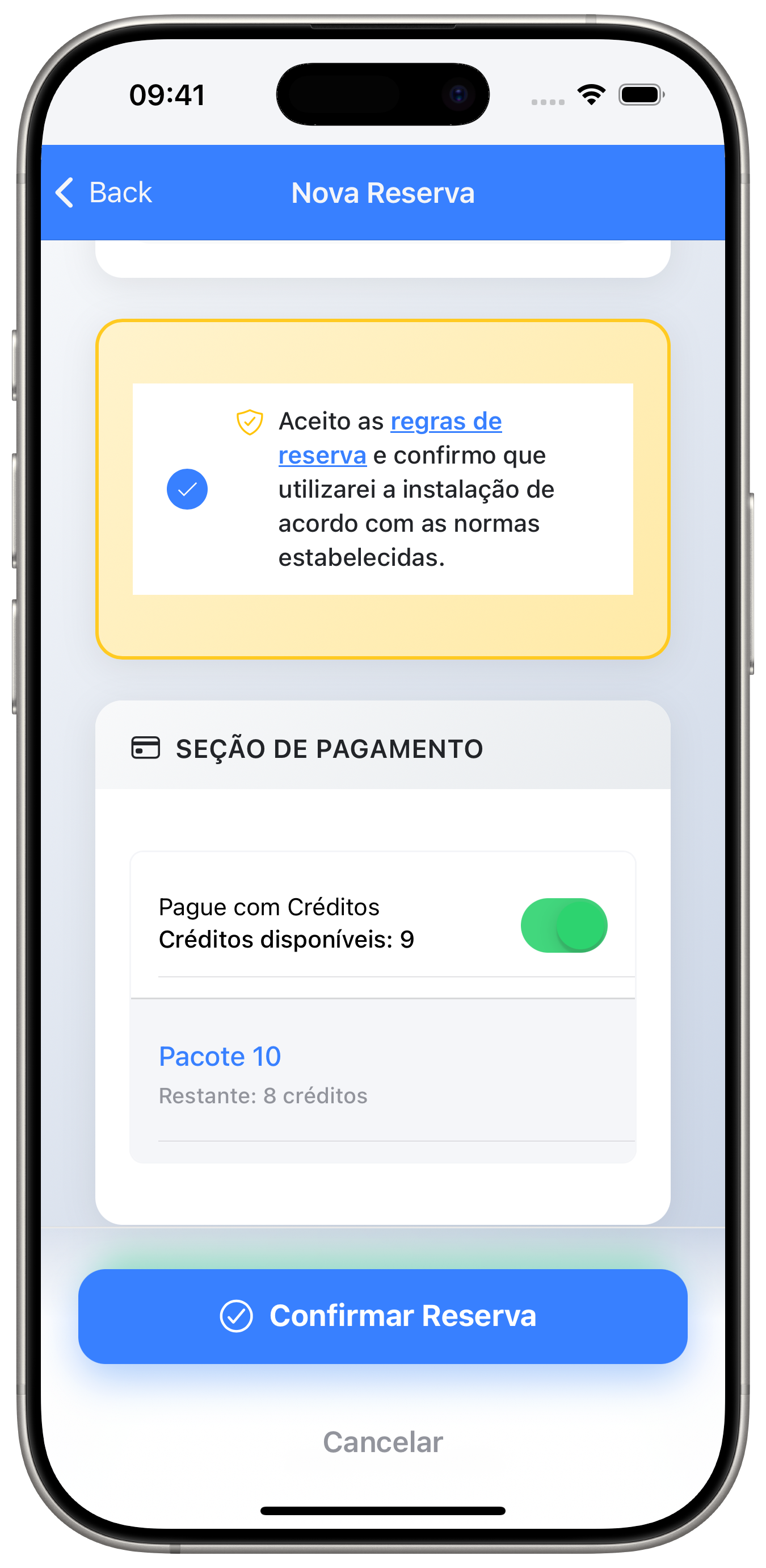 Use seu passe ou pague com cartão.